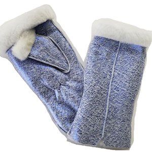 Fingerless Shearling Gloves